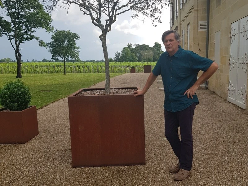 corten steel planters